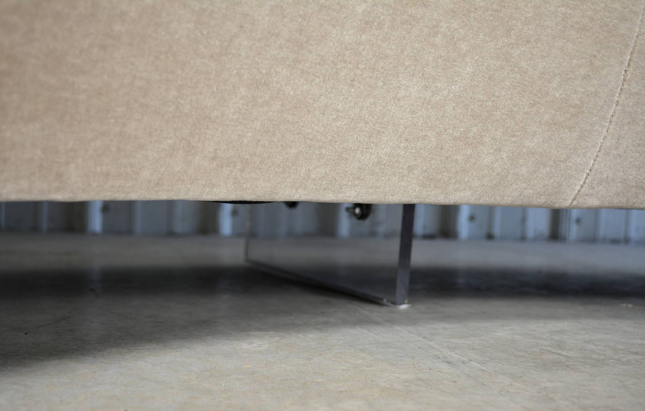 Mohair Vladimir Kagan Serpentine Sofa