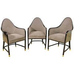 Three Armchairs by Josef Hoffmann, circa 1901-1905