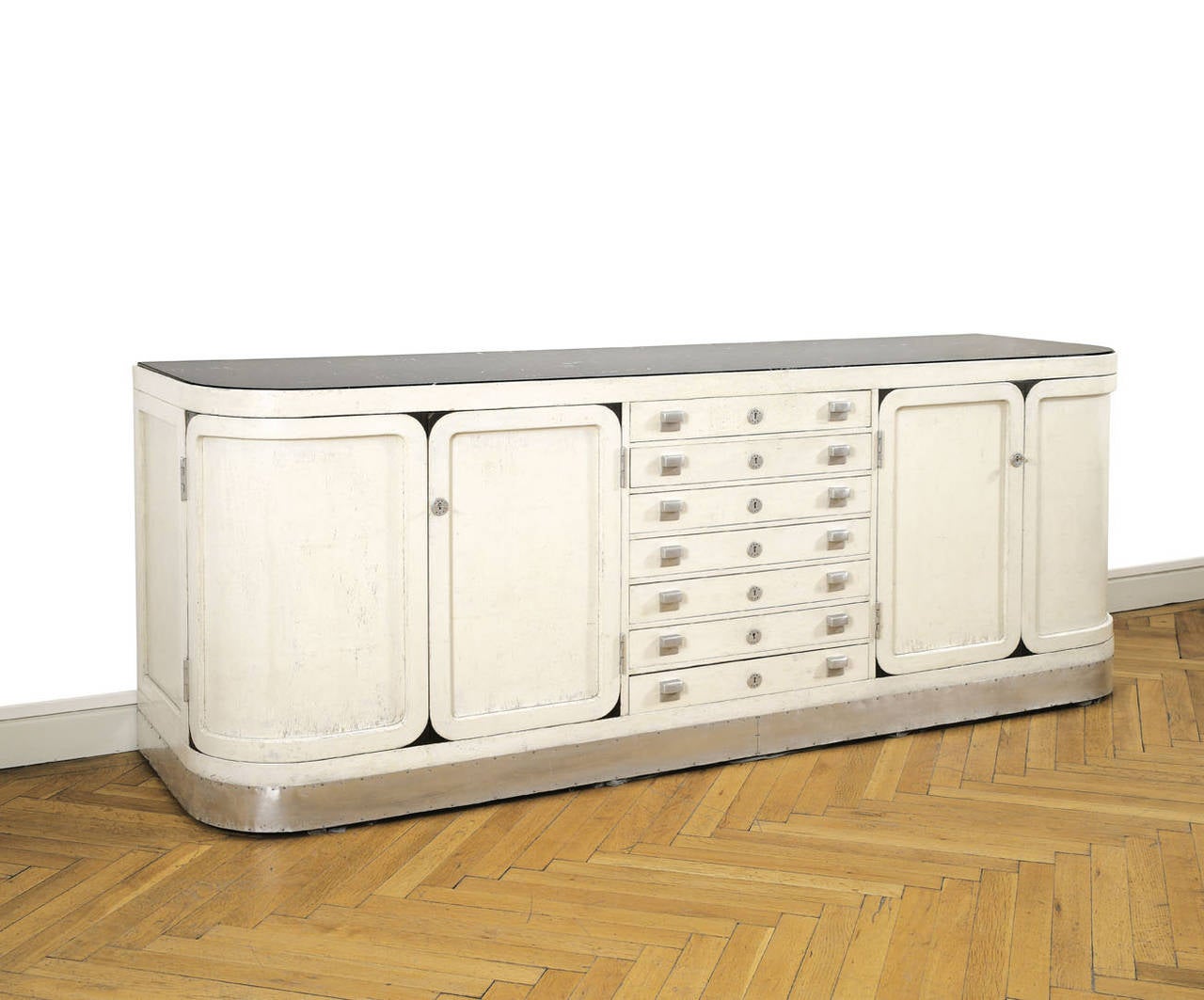 Buffet with Marble Top Attributed to Josef Hoffmann, circa 1906