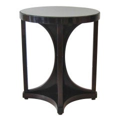 Elegant round table with glass top