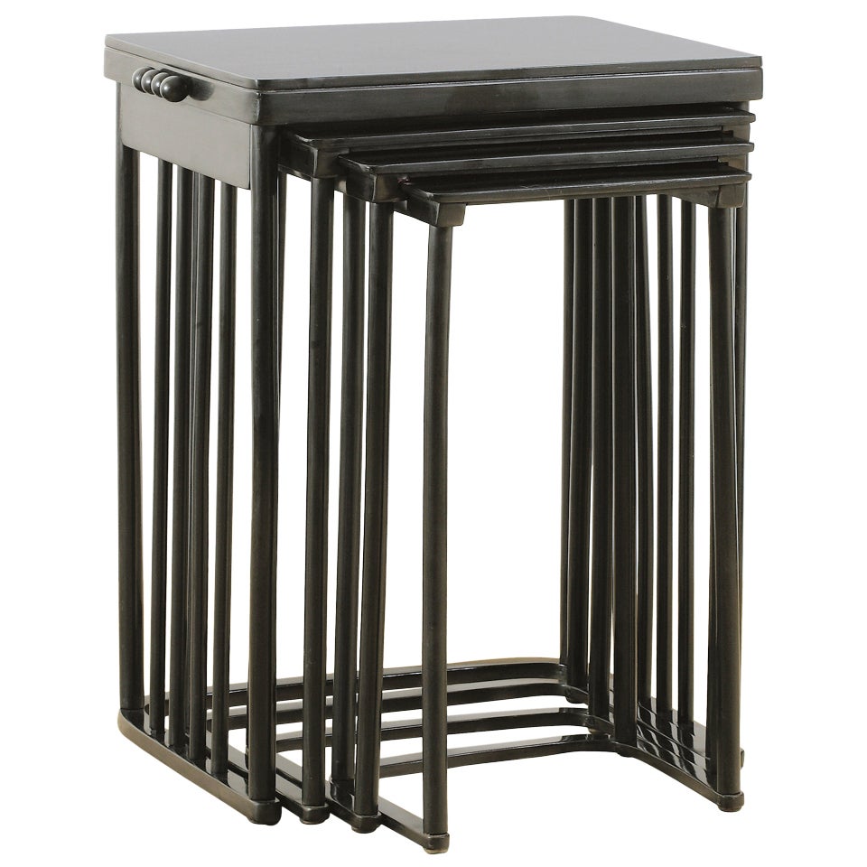 Nesting table by Josef Hoffmann For Sale
