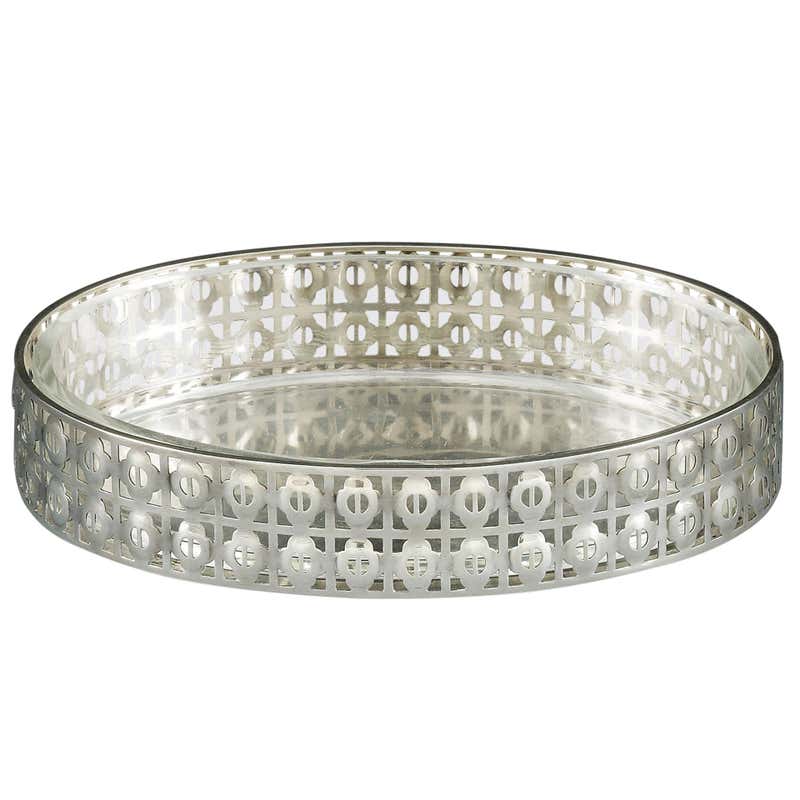 Silver Bowl with Original Glass Insert at 1stDibs