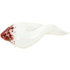 Glass sculpture "Stracciatella", 2002, by Gerda Gruber
