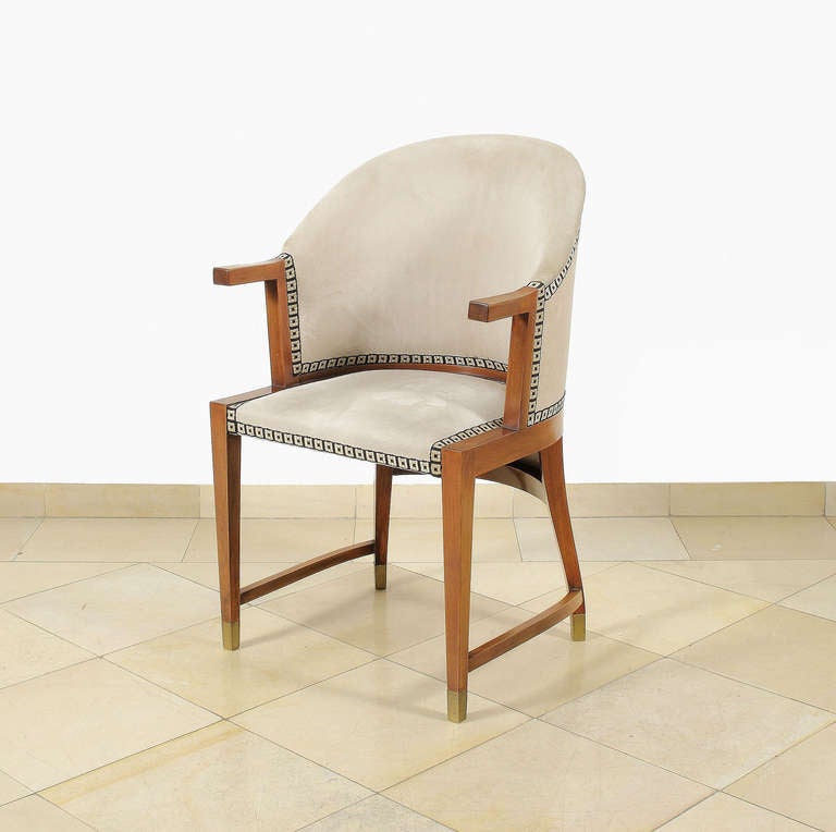 Jugendstil Desk and Chair by Josef Hoffmann, Circa 1905 For Sale