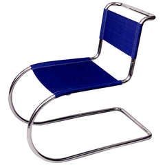 Antique Tubular Steel Cantilever Chair by Ludwig Mies van Der Rohe, Circa 1927