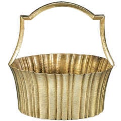 Brass Basket by Josef Hoffmann ca. 1924