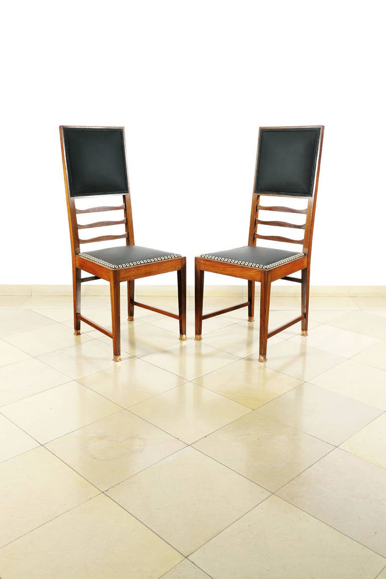 Two Chairs by Leopold Bauer, 1904