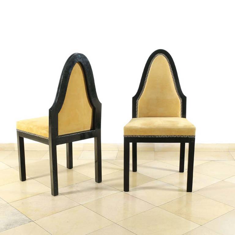 Two Chairs with Old Woven Border