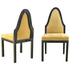 Antique Two Chairs with Old Woven Border