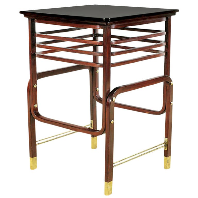 Bentwood Table by Marcel Kammerer, Manufactured by Gebrüder Thonet For Sale