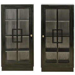 Two Glass Cabinets attributed to Josef Hoffmann, circa 1905