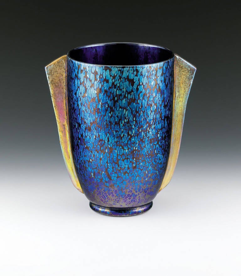 Rare Lötz Vase with Band Handles