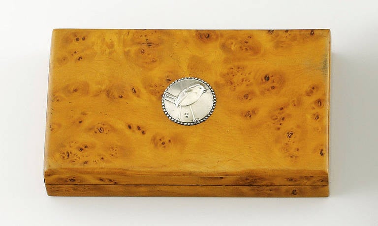 Box with Lid and Bird Medallion by Berthold Löffler