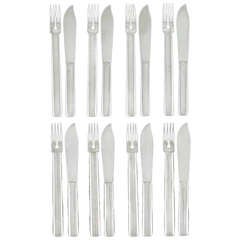 16 Pieces Fish Cutlery by Josef Hoffmann