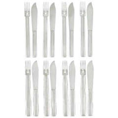 16 Pieces Fish Cutlery by Josef Hoffmann