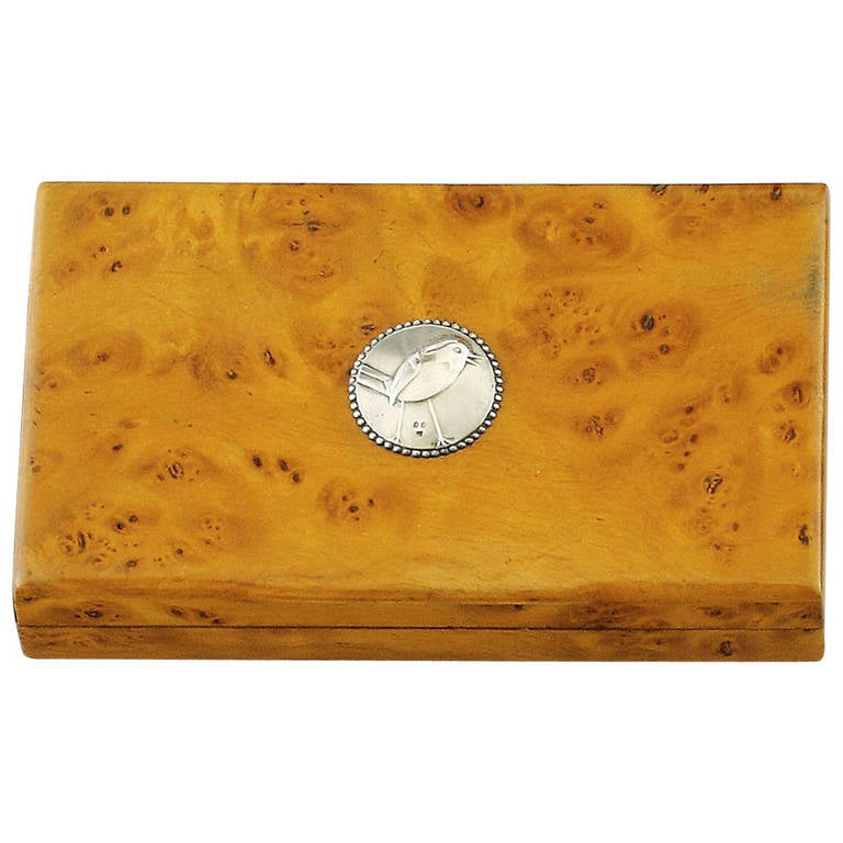 Box with Lid and Bird Medallion by Berthold Löffler