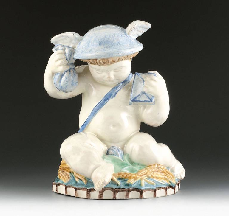 Mercury Putto Figurine, circa 1916-1917