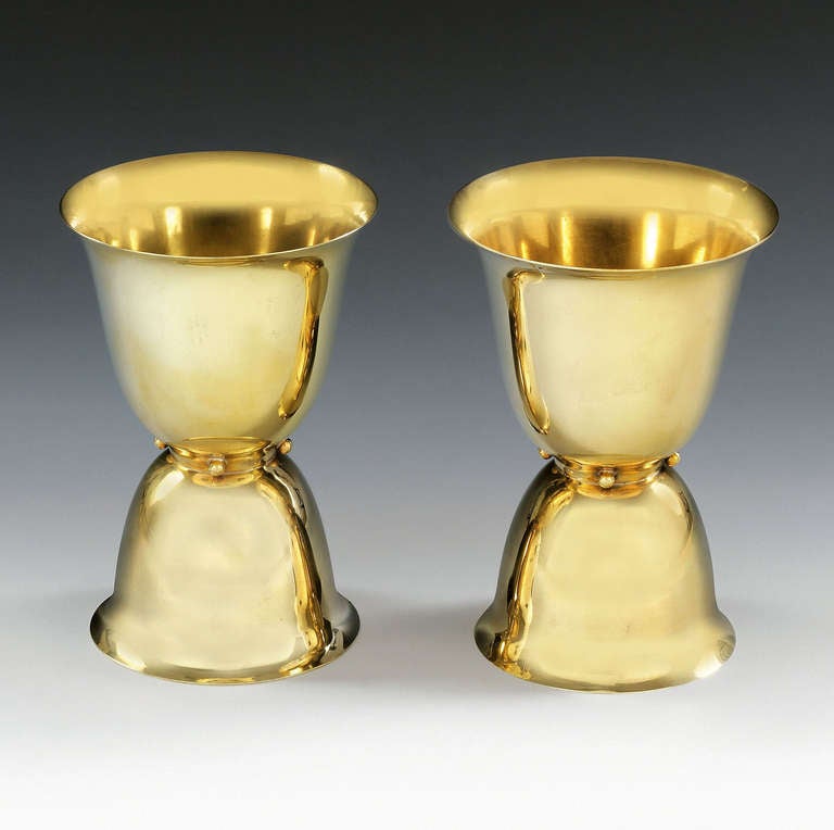 Two Cups Designed by Josef Hoffmann for the Wiener Werkstätte, 1911