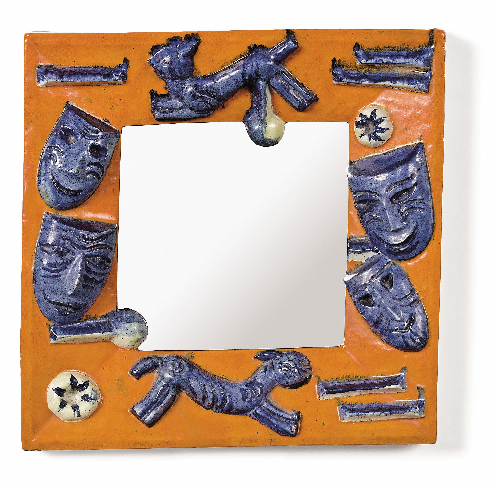 Mirror by Vally Wieselthier for the Wiener Werkstätte For Sale