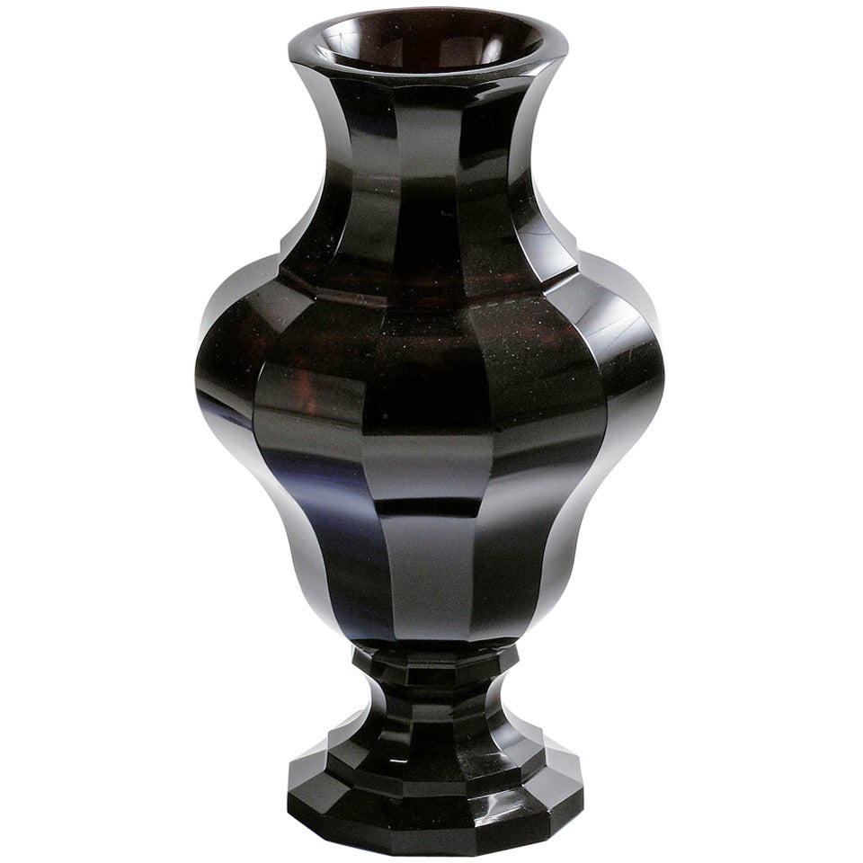 Vase by Ludwig Moser & Söhne, Karlsbad For Sale