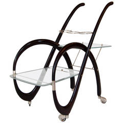 1960s Serving Cart by Gaetano Pizzi