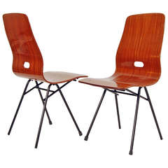 Pair of Rare Medea Chairs by Vittorio Nobili