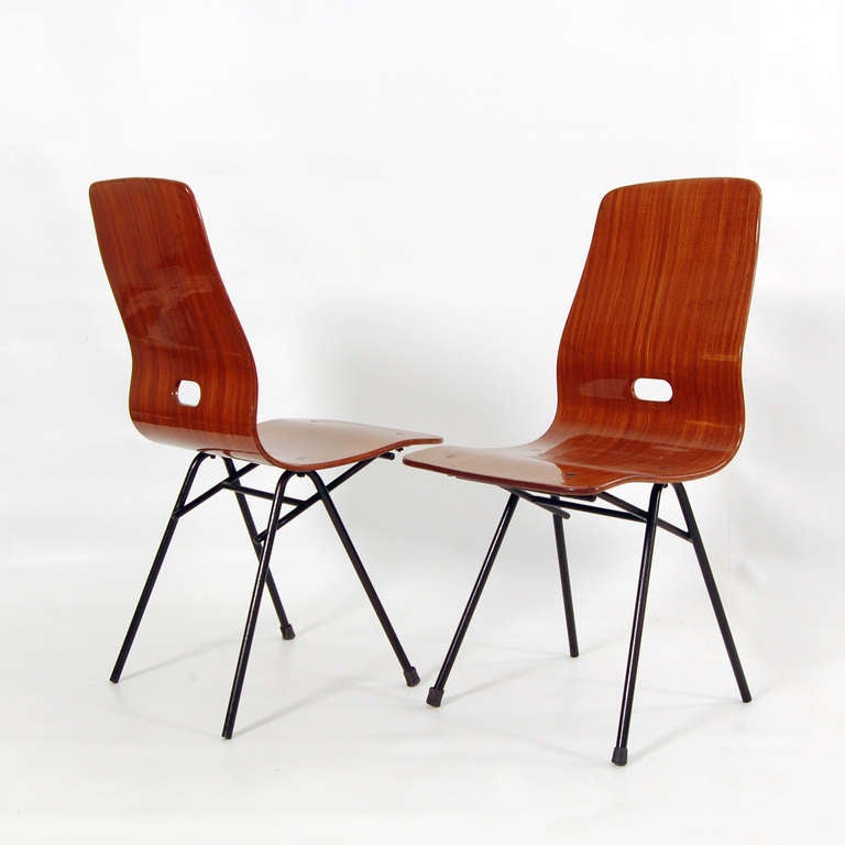 Pair of Rare Medea Chairs by Vittorio Nobili