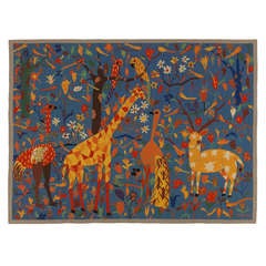 Mid-Century Modern Aubusson Tapestry by Maurice Ferreol 7