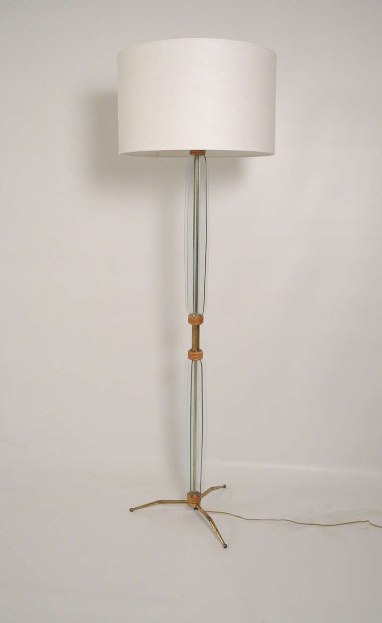 Italian Elegant 1940s Fontana Arte Floor Lamp