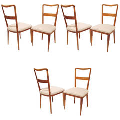 Set of Six Dining Chairs by Pier Luigi Colli