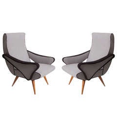 A Pair of Armchairs, Italy 1950ies