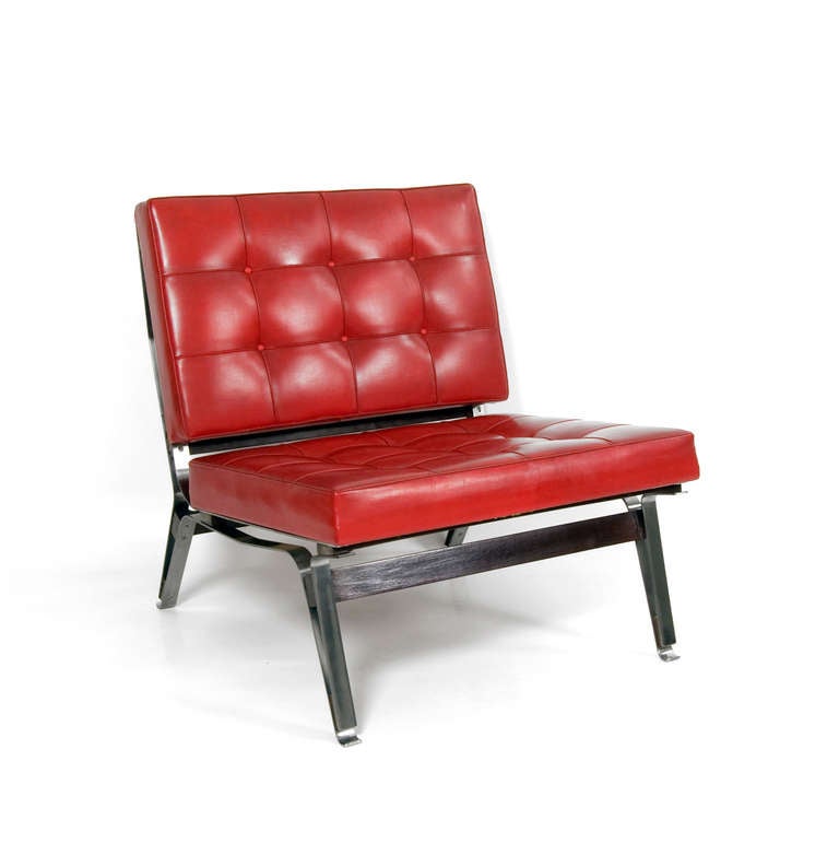 Pair of Lounge Chair by Ico Parisi Model 856