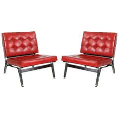 Pair of Lounge Chair by Ico Parisi Model 856