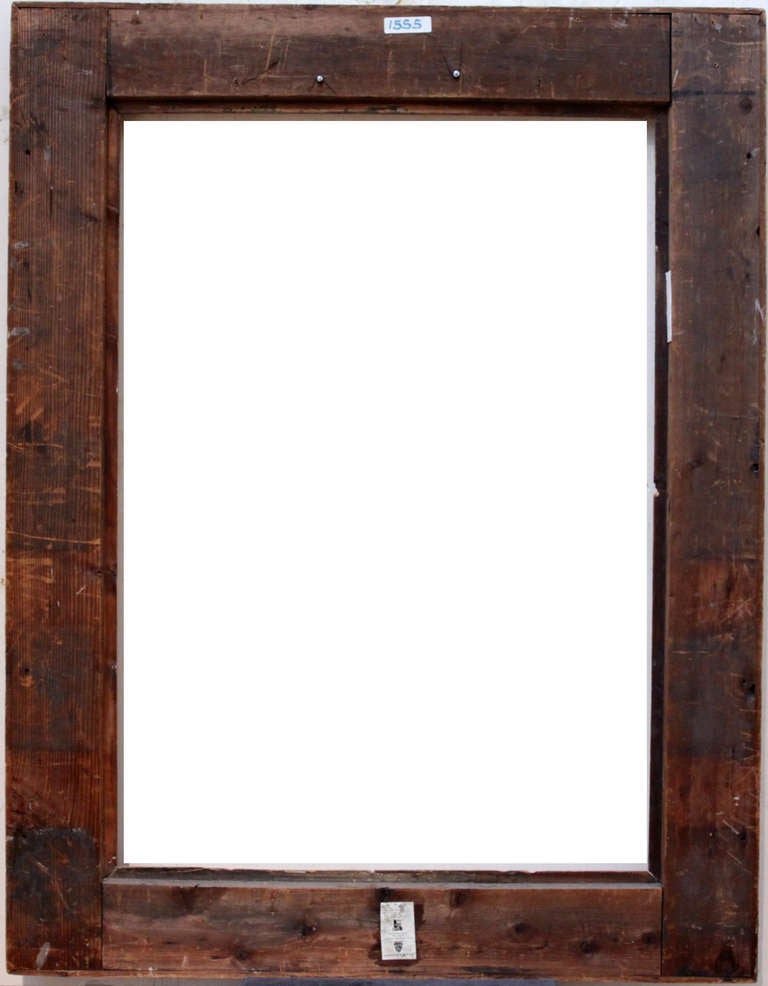 19th-century Italian Grand Tour Gilded Carved Wood Frame. For Sale 4