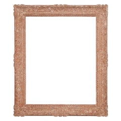 20th Century French Montmartre-style Polychromed Wood Frame.