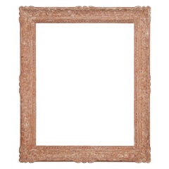 Vintage 20th Century French Montmartre-style Polychromed Wood Frame.