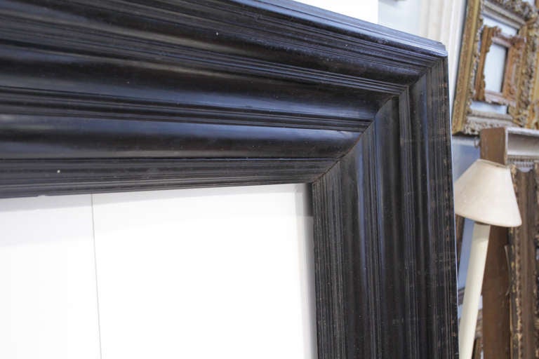 17th-18th Century Italian (Dutch Style) Macassar Ebony Dimensional Wood Frame. In Excellent Condition For Sale In New York, NY