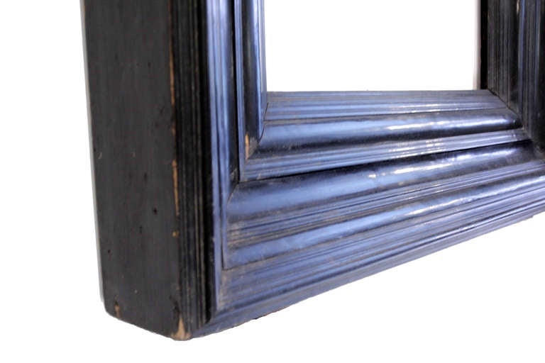 17th-18th Century Italian (Dutch Style) Macassar Ebony Dimensional Wood Frame. For Sale 1