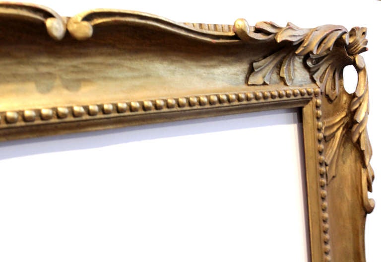 c. 1940 French Modern-style gilded wood frame.