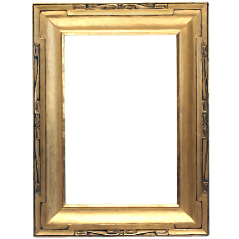 c. 191015 American Taosstyle gilded handcarved wood frame. at 1stdibs