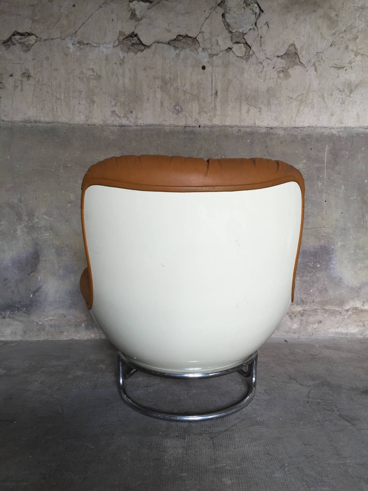 Français Fauteuil Michel Cadestin des années 1970