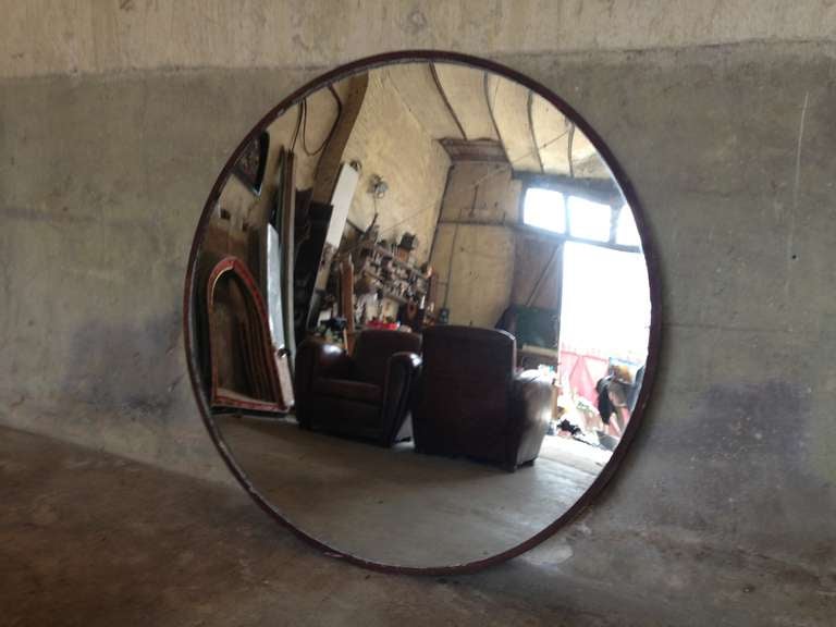 French Large Convex Mirror