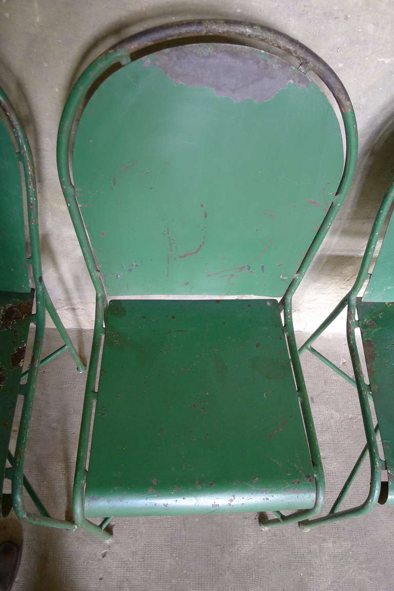 Four Garden Chairs In Good Condition In Paris, FR