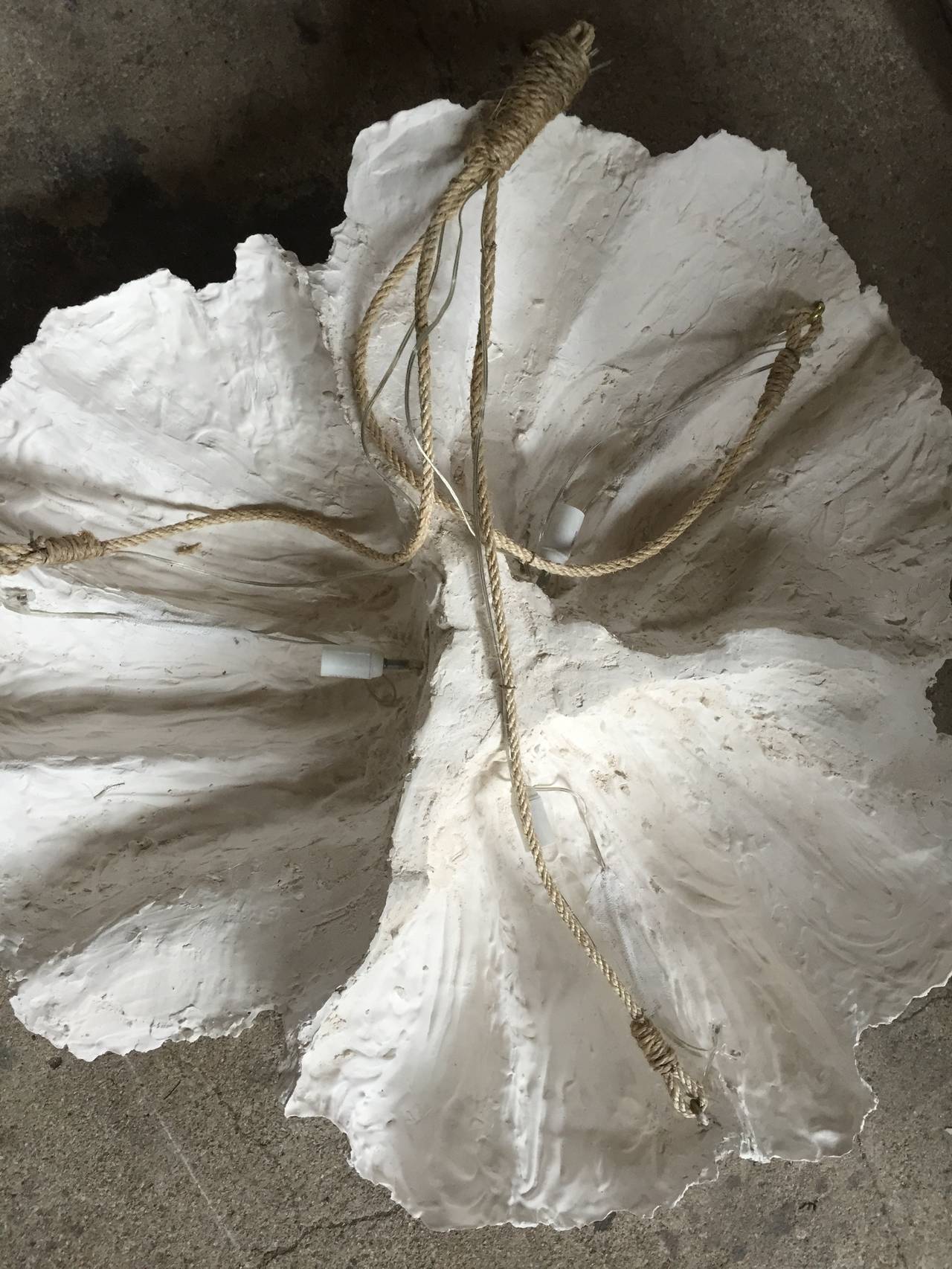 Big Plaster Shell Chandelier 1