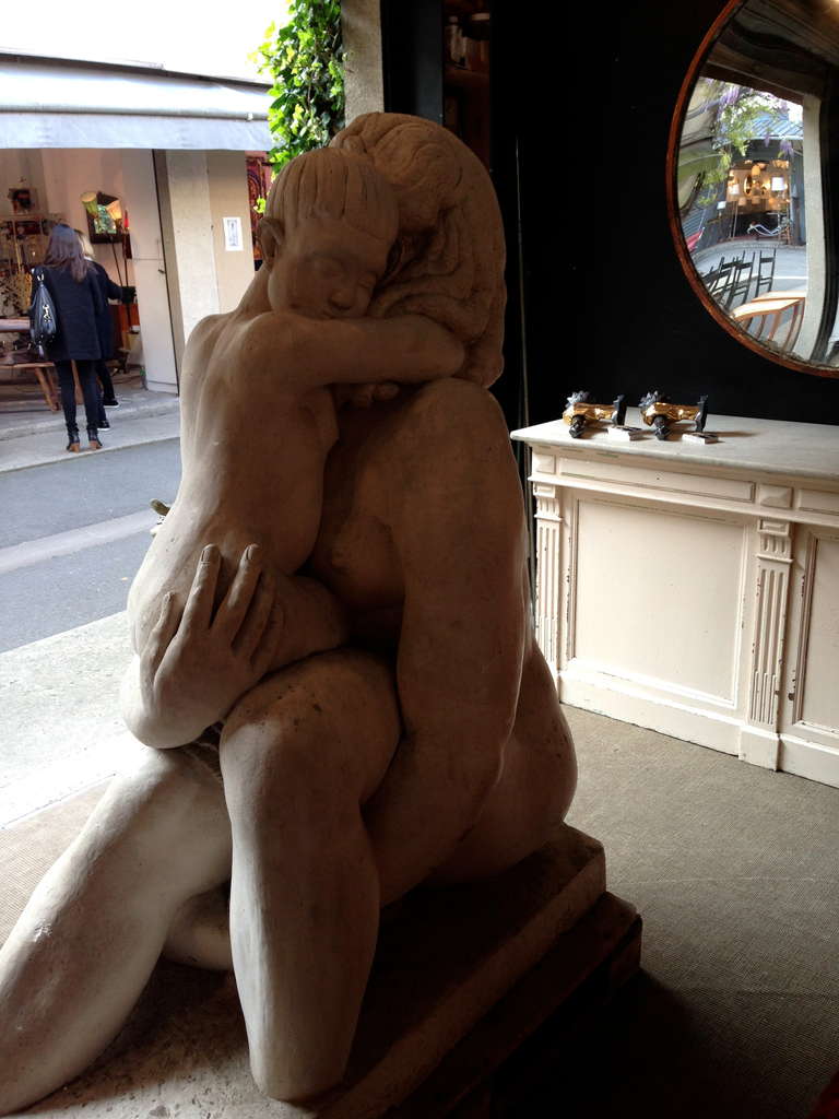 1939 Tall Work Plaster Statue In Good Condition In Paris, FR