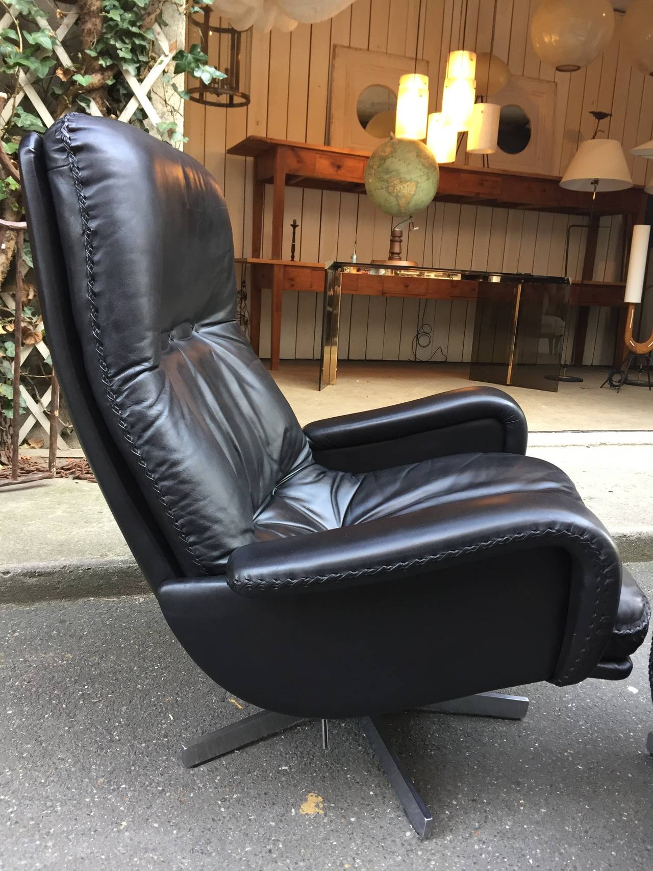 1970 Desede Lounge Chair and Ottoman