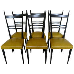 Eight Italian 1950s Chairs