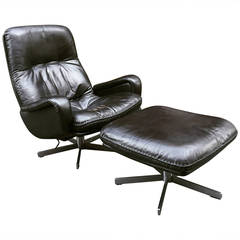 1970 Desede Lounge Chair and Ottoman