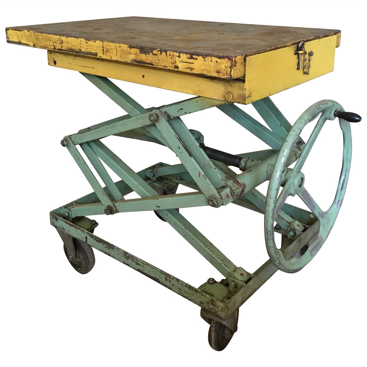 1950 Industrial Adjustable Table