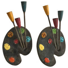 1950 Pair of French Wall Sconces